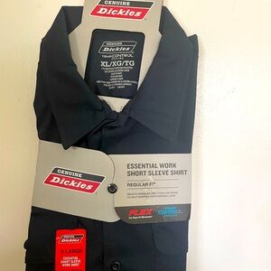 Dickies Flex Essential Work Short Sleeve Blue Shirt